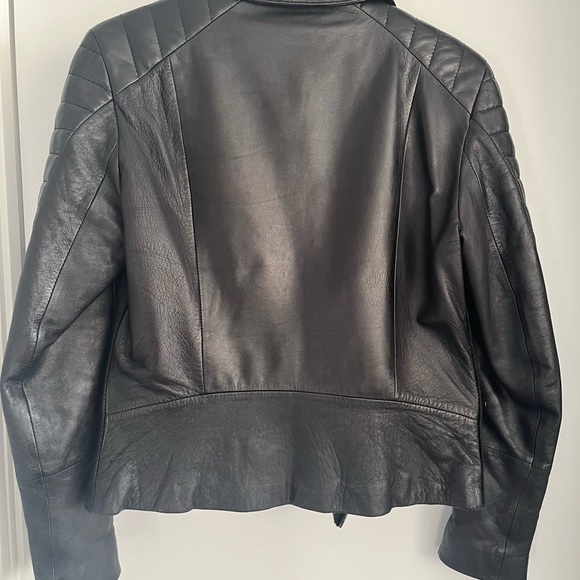 Muuba black leather and horse hair jacket, fitted size 8. - Picture 3 of 6